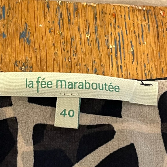 💙 LA FÉE MARABOUTÉE • Abstract print flowy blouse • Size 40 - Picture 2 of 10